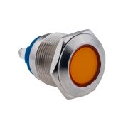 Сигнальная лампа желтая, 220В AC, IP67