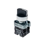 Переключатель на 3 положения, 2NO, с фиксацией, металл