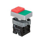 Кнопка двойная 1NO+1NC, выступающий толкатель