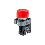 Кнопка в кожухе, красная 1NC
