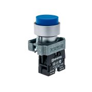 Кнопка выступающая, синяя 1NO