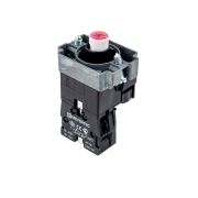 Основание с подсветкой 1NC красный 220V, металл