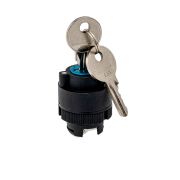 Головка переключателя с ключом, 2 положения фикс 1 выемка