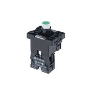 Основание с подсветкой 1NO зеленый 24V, пластик