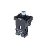 Основание с подсветкой 1NO синий 24V, пластик