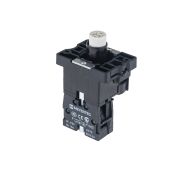 Основание с подсветкой 1NO белый 220V, пластик