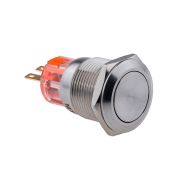 Кнопка без подсветки, с фиксацией, 1NO+1NC, IP67