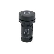 Кнопка плоская черная, маркировка 