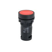 Кнопка плоская красная, 1NС, IP54, пластик