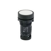 Кнопка плоская белая, 1NO, IP54, пластик