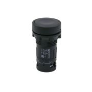 Кнопка плоская черная, 1NO, IP54, пластик