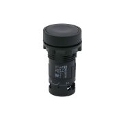 Кнопка плоская черная, 2NO, IP54, пластик