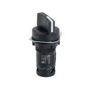 Переключатель на 3 положения,  с возвратом в центр, короткая ручка, 2NO, IP54, пластик