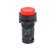 Кнопка красная выступающая с подсветкой, 1NС, 24V AC/DC, IP54, пластик