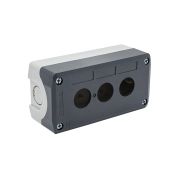 Корпус кнопочного поста, 3 места, серый, IP67