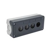 Корпус кнопочного поста, 4 места, серый, IP67