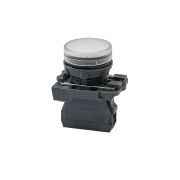 Лампа сигнальная белая, 220V AС/DC, IP65, пластик