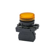 Лампа сигнальная желтая, 24V AС/DC, IP65, пластик