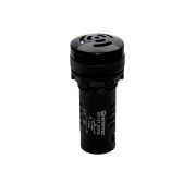 Зуммер без подсветки, 80дБ, черный, 220V AС, IP65, пластик