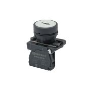 Кнопка плоская белая, маркировка 