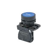 Кнопка плоская синяя, маркировка 