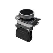 Кнопка плоская черная, 1NO, IP65, металл