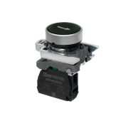 Кнопка плоская черная, маркировка 