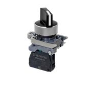 Переключатель на 2 положения с фиксацией, короткая ручка, 1NO, IP65, металл