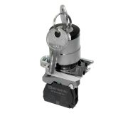 Переключатель с ключом на 2 положения с фиксацией, 1 выемка, 1NO, IP65, металл