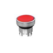 Головка кнопки, плоская, красная, IP65, металл