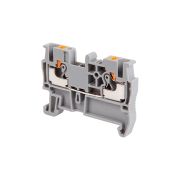 Клемма push-in проходная, 2.5 мм², серая