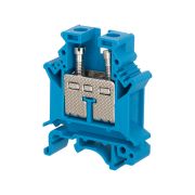 Клемма винтовая проходная, 16 мм², синяя