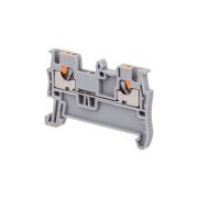 Клемма push-in проходная, 1.5 мм², серая