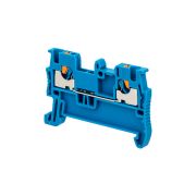 Клемма push-in проходная, 1.5 мм², синяя