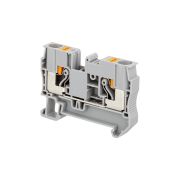 Клемма push-in проходная, 6 мм², серая