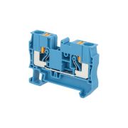 Клемма push-in проходная, 6 мм², синяя