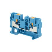 Клемма push-in проходная, 10 мм², синяя