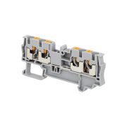 Клемма push-in четырехпроводная, 4 мм²