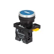 Кнопка плоская синяя, маркировка 