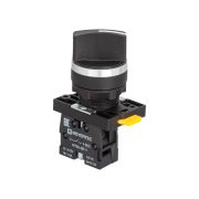 Переключатель на 2 положения с возвратом, короткая ручка, 1NO, IP54, пластик
