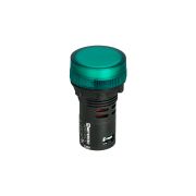 Сигнальная LED лампа, зеленый, 220V AC IP65