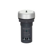 Кнопка плоская белая, маркировка 