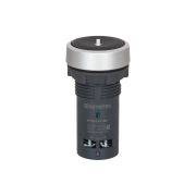 Кнопка плоская черная, маркировка 