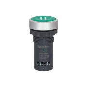 Кнопка плоская зеленая, маркировка 