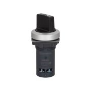 Переключатель на 3 положения, с возвратом, короткая ручка, 2NO, IP65, пластик