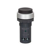 Кнопка черная выступающая, с возвратом, 1NO, IP65, пластик