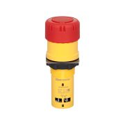 Кнопка грибовидная красная, возврат поворотом c фиксацией, Ø 30 мм, 1NC, IP65, пластик