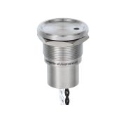 Пьезокнопка, Ø22 мм, подсветка точкой (-/зеленая), NO, с фиксацией, 24В AC/DC, IP68