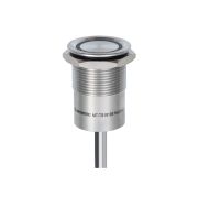 Кнопка сенсорная с подсветкой (-/зеленая), Ø19 мм, NO, с возвратом, NPN, 24В DC, IP68