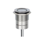 Кнопка сенсорная с подсветкой (красная/зеленая), Ø22 мм, NC, возврат, PNP, 24В DC, IP68